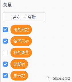 Scratch编程——2019.5.12 编程案例-鸡兔同笼 Scratch编程——2019.5.12 编程案例-鸡兔同笼