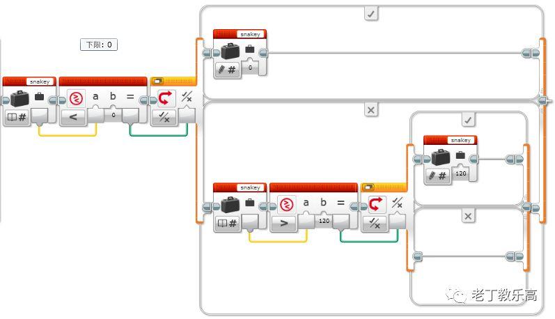 【EV3进阶】制作小游戏：限制贪吃蛇的移动范围（四）