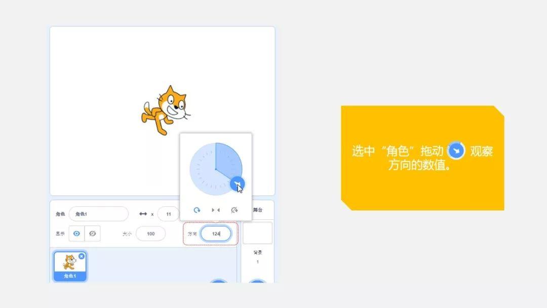 青少年Scratch编程教程 第三节 坐标 角度 负数