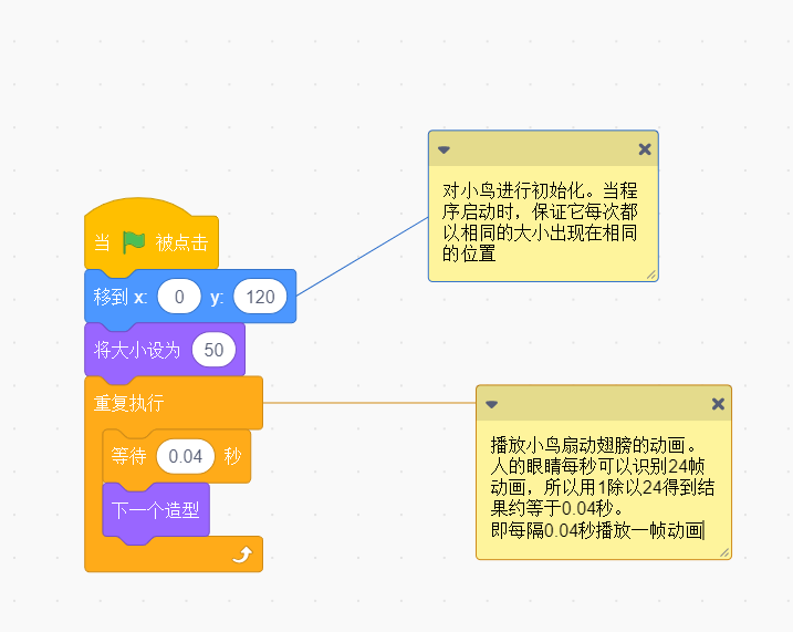 Scratch入门教程系列：1、飞翔的鹦鹉