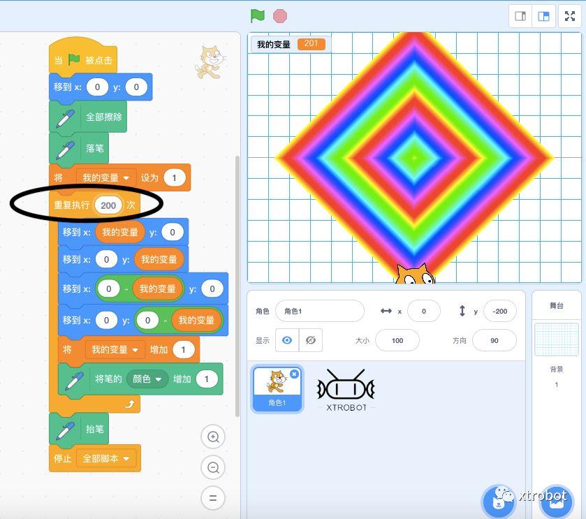 scratch3.0小问题系列(六)画图因边界导致变形