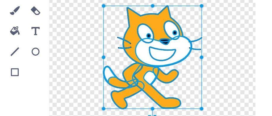 Scratch3.0的造型中心点精确校准方法