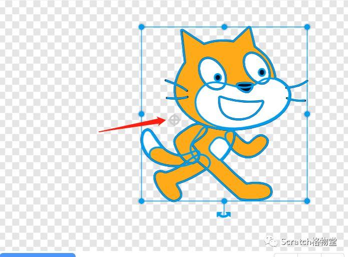 Scratch3.0的造型中心点精确校准方法