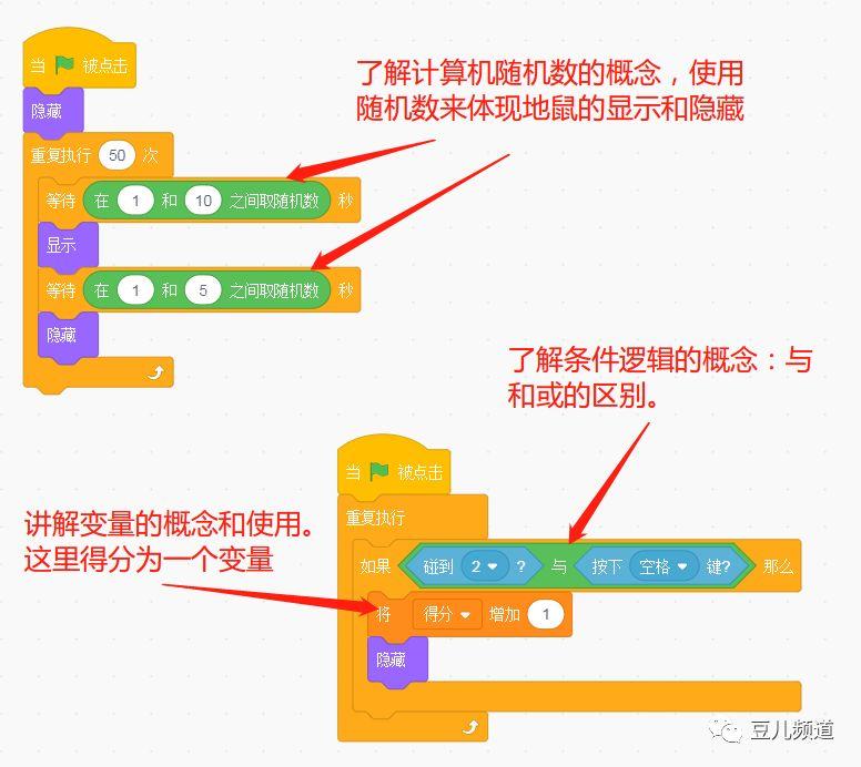 Scratch实例3--打地鼠