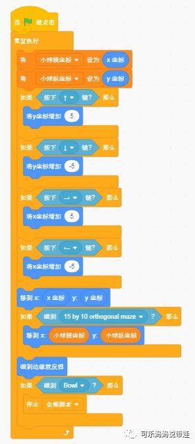 Scratch 10 : 迷宫游戏调整：学会使用变量