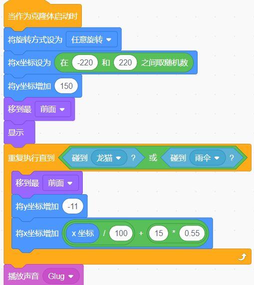 Scratch自学教程（4）——龙猫的小雨伞