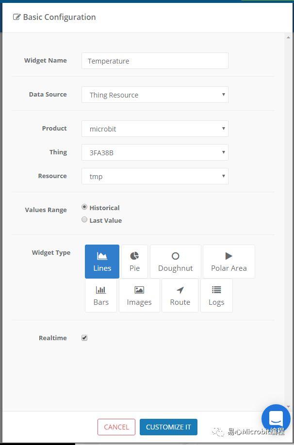 Micro:bit创意课程系列：以 thethings.iO 来将 BBC micro:bit 传感器数据图形化