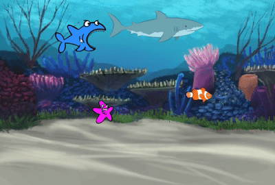 Scratch 23：小游戏 水族馆 （2）