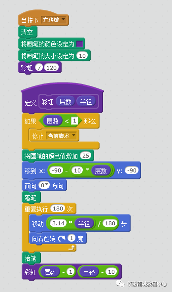少儿创意编程(特26)用scratch画彩虹的四种方法 少儿创意编程(特26)用scratch画彩虹的四种方法
