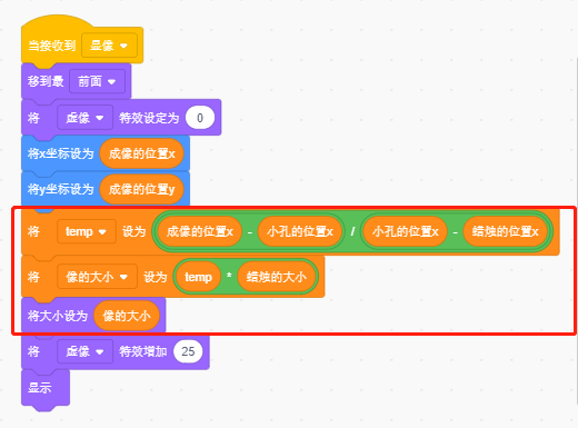 Scratch编程与物理-用Scratch学习“小孔成像”