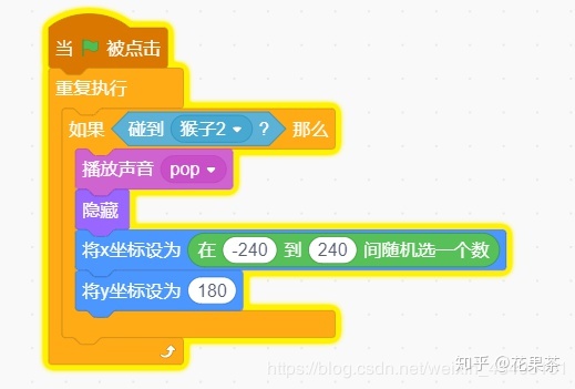 scratch实现猴子接苹果 scratch实现猴子接苹果
