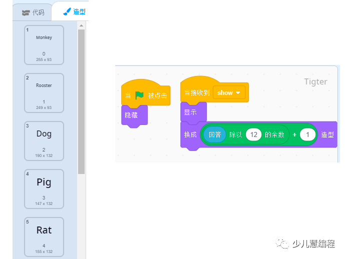 春节特辑：您和孩子的专属过年亲子项目—Scratch十二生肖属相计算器