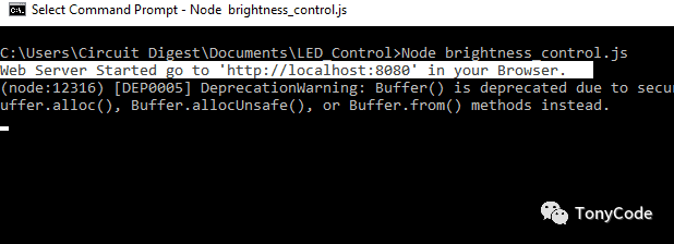 Arduino遇到Node.js：通过Web界面控制LED的亮度