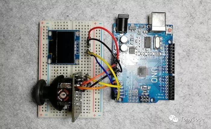 Arduino提高篇13—摇杆控制OLED移动显示