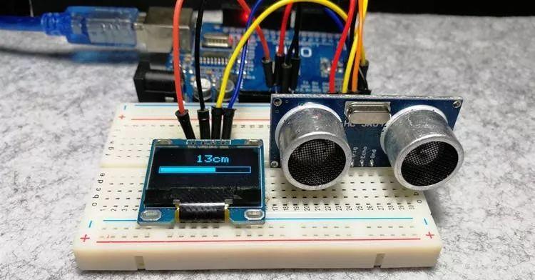Arduino提高篇08—OLED测距显示