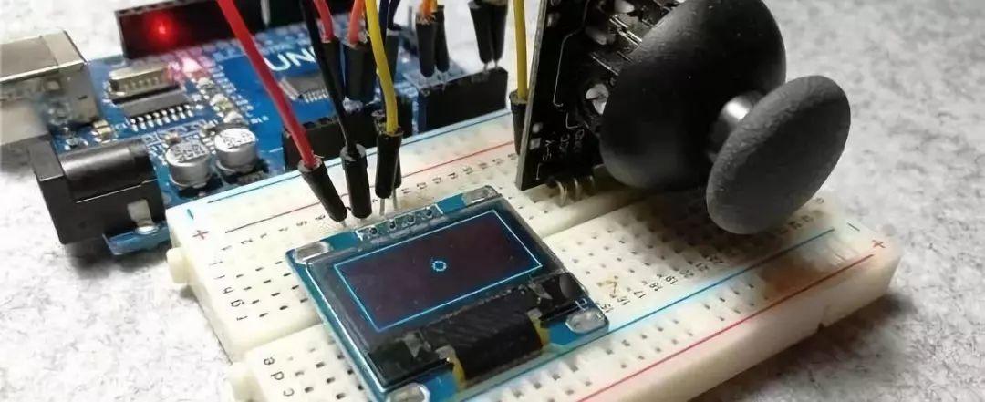 Arduino提高篇13—摇杆控制OLED移动显示