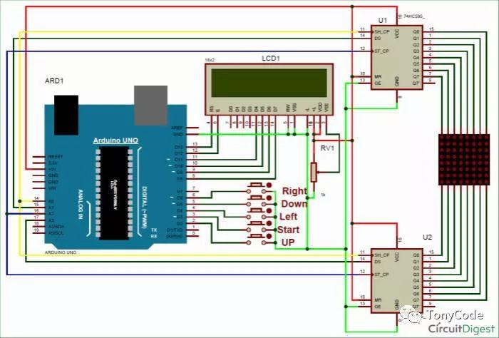 Arduino点阵屏实现贪吃蛇游戏