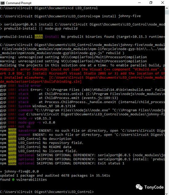 Arduino遇到Node.js：通过Web界面控制LED的亮度