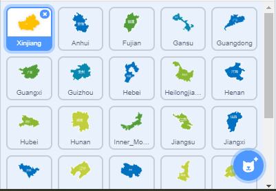 Scratch学地理：拼中国地图小游戏