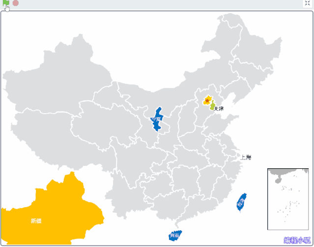 Scratch学地理：拼中国地图小游戏