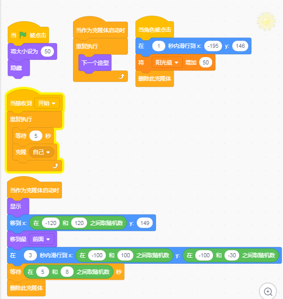 【scratch3-植物大战系列】--- 游戏开始了（1）