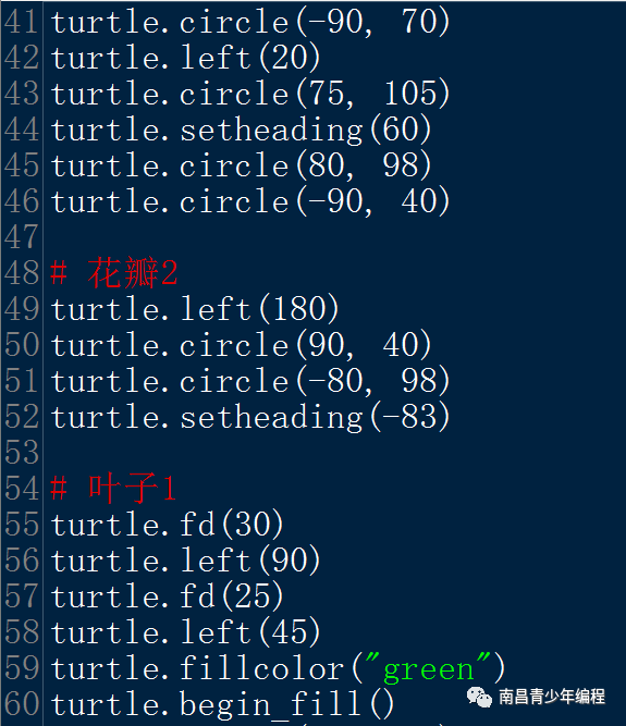 python案例----玫瑰花