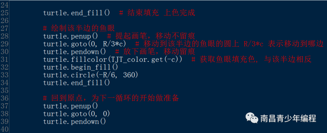 python 案例----太极图