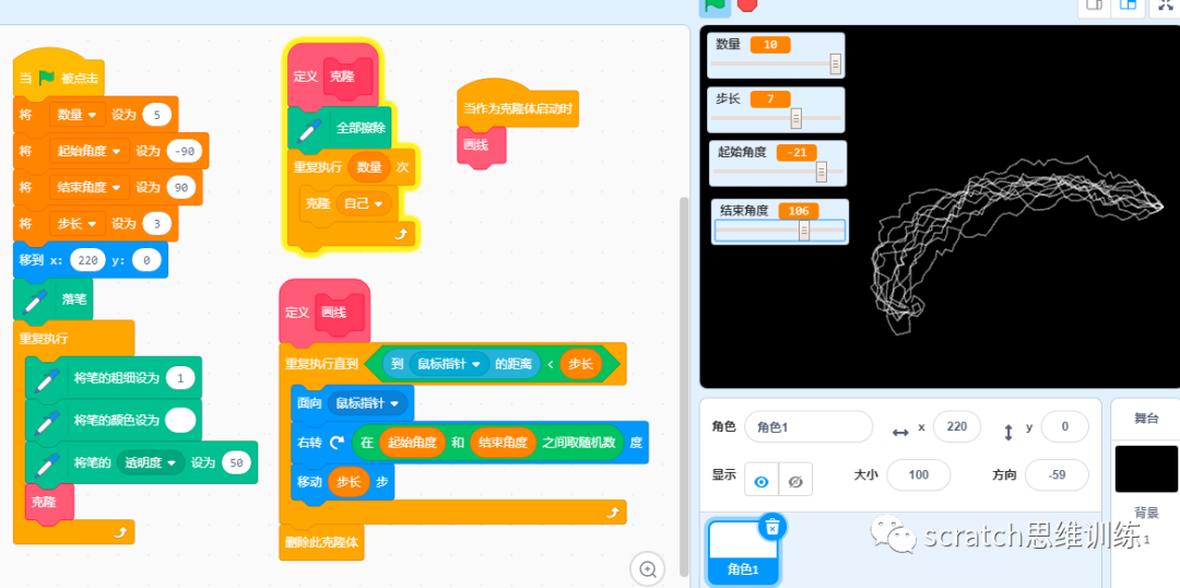 少儿创意编程(特66)画笔克隆 少儿创意编程(特66)画笔克隆